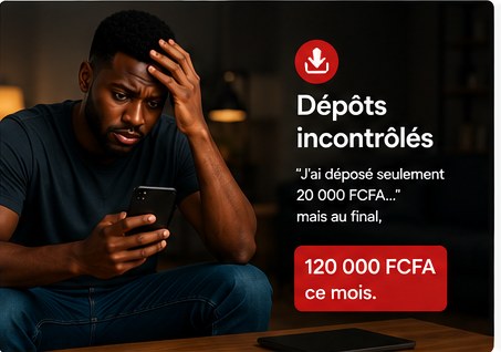 Parieur stressé avec téléphone